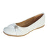 Lito White Rhinestone Heart Girls Flat Dress Shoes 11-4 - SophiasStyle.com